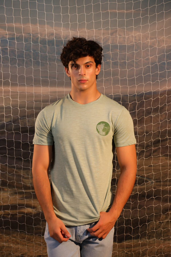 Light Green Graphics T Shirt