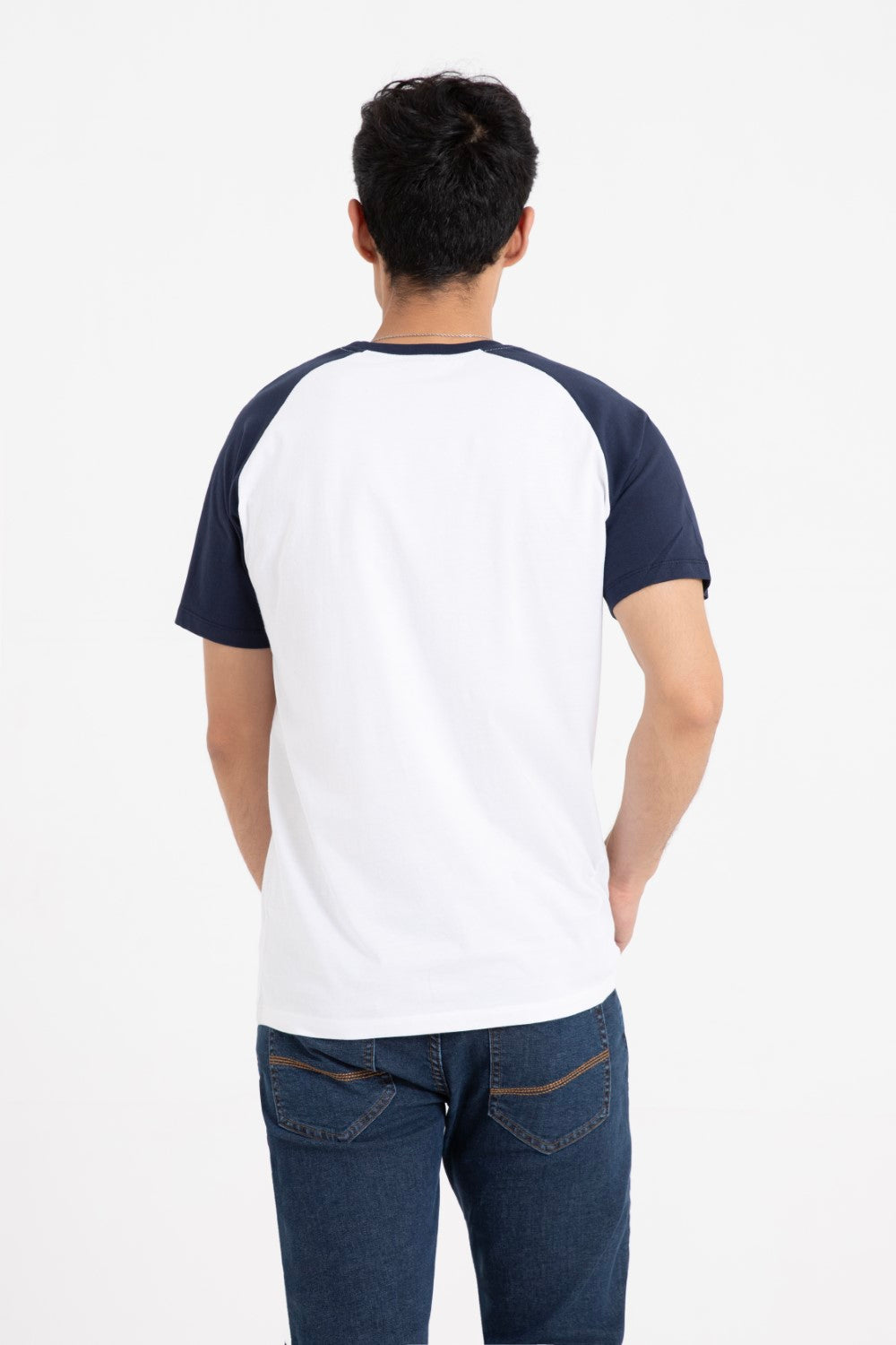 Navy-White T-Shirt