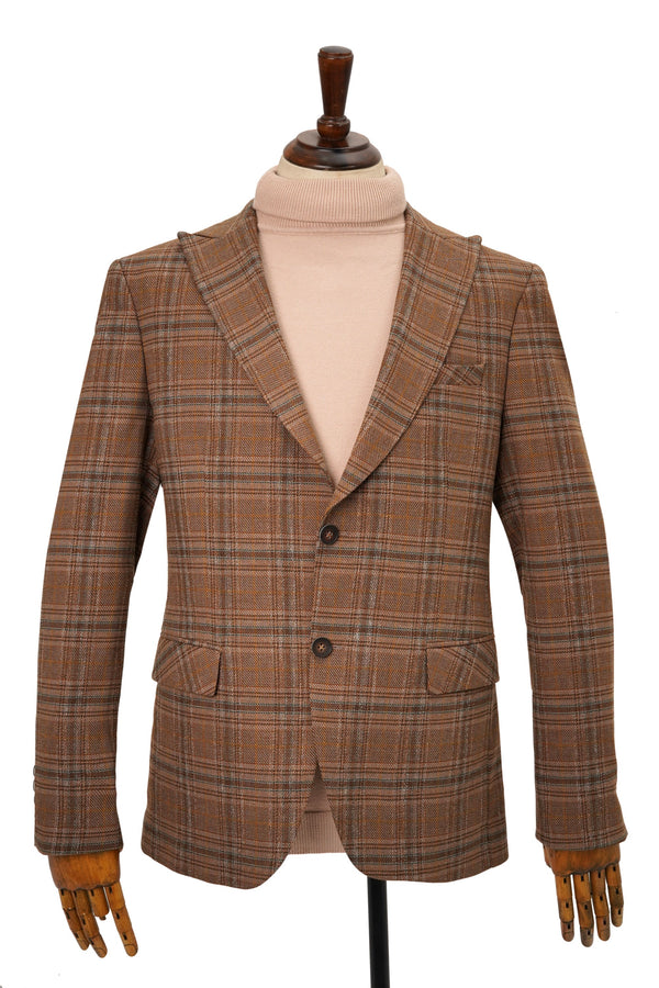 Brown Checkered Coat