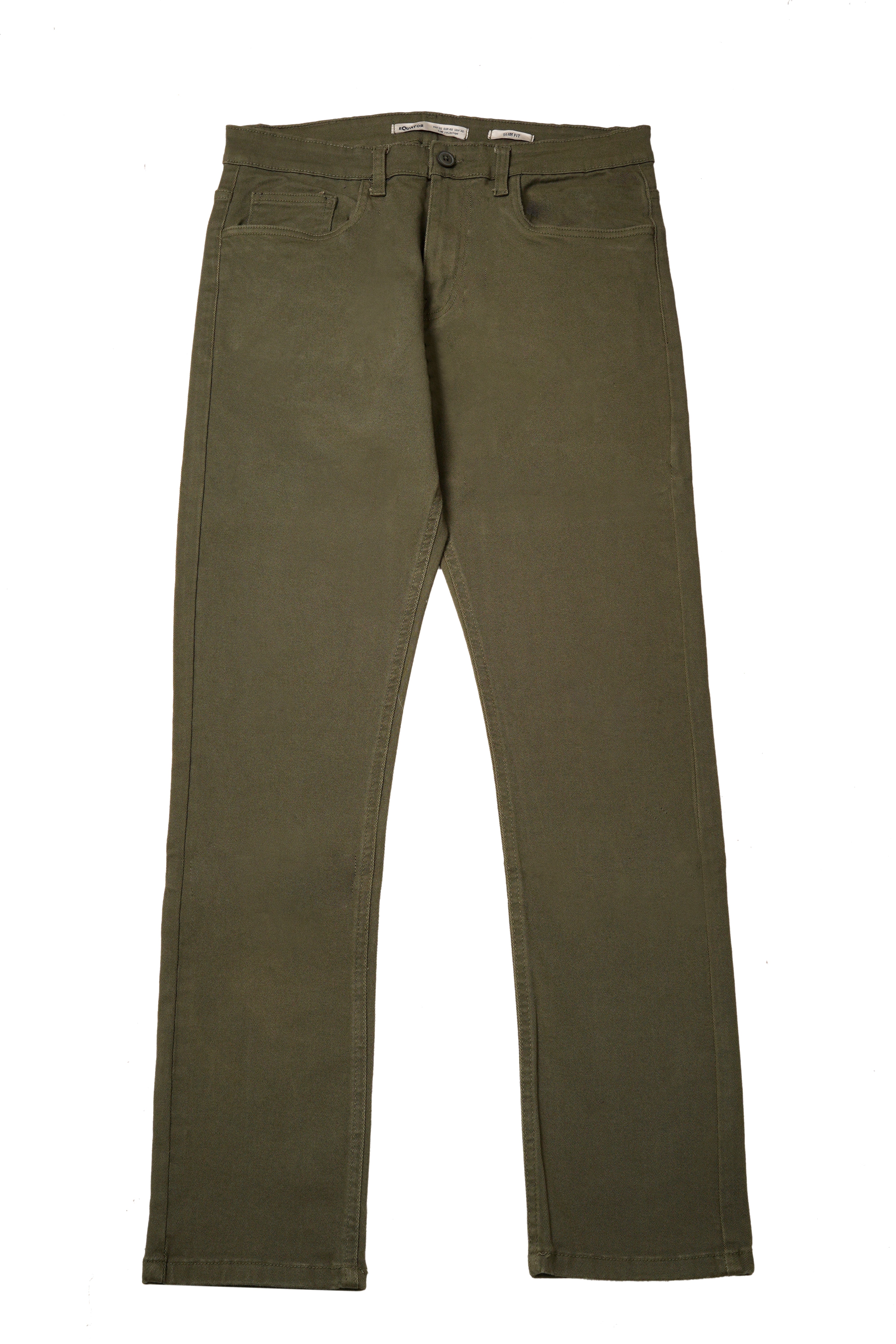 Green Slim Fit Pants