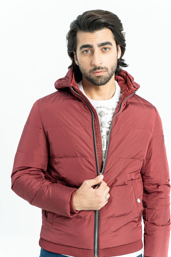 Maroon Bomber Jacket