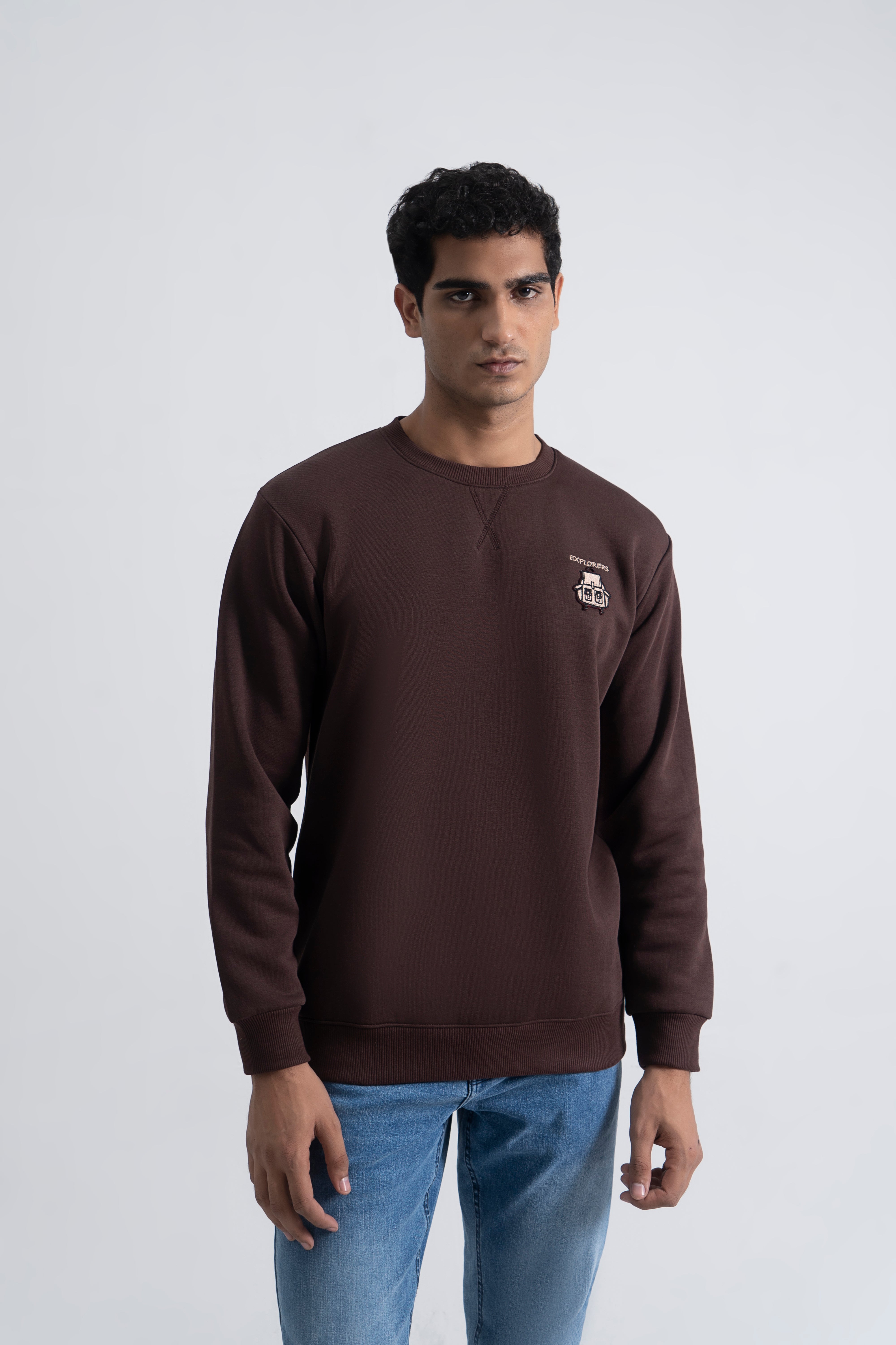 Brown Graphic Sweatshirt