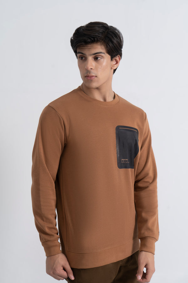 Brown Graphic Sweatshirt