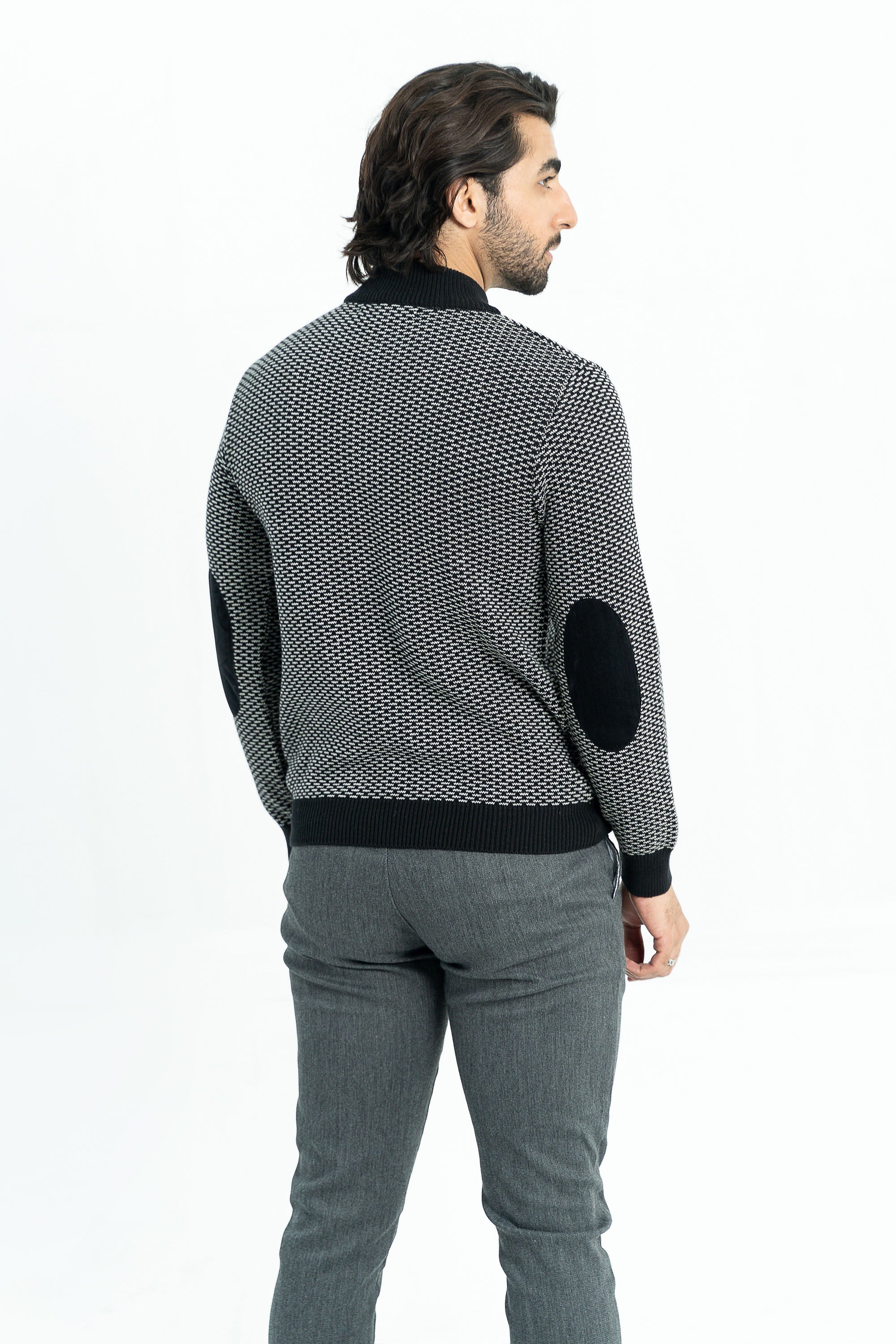 Greyish black sweater