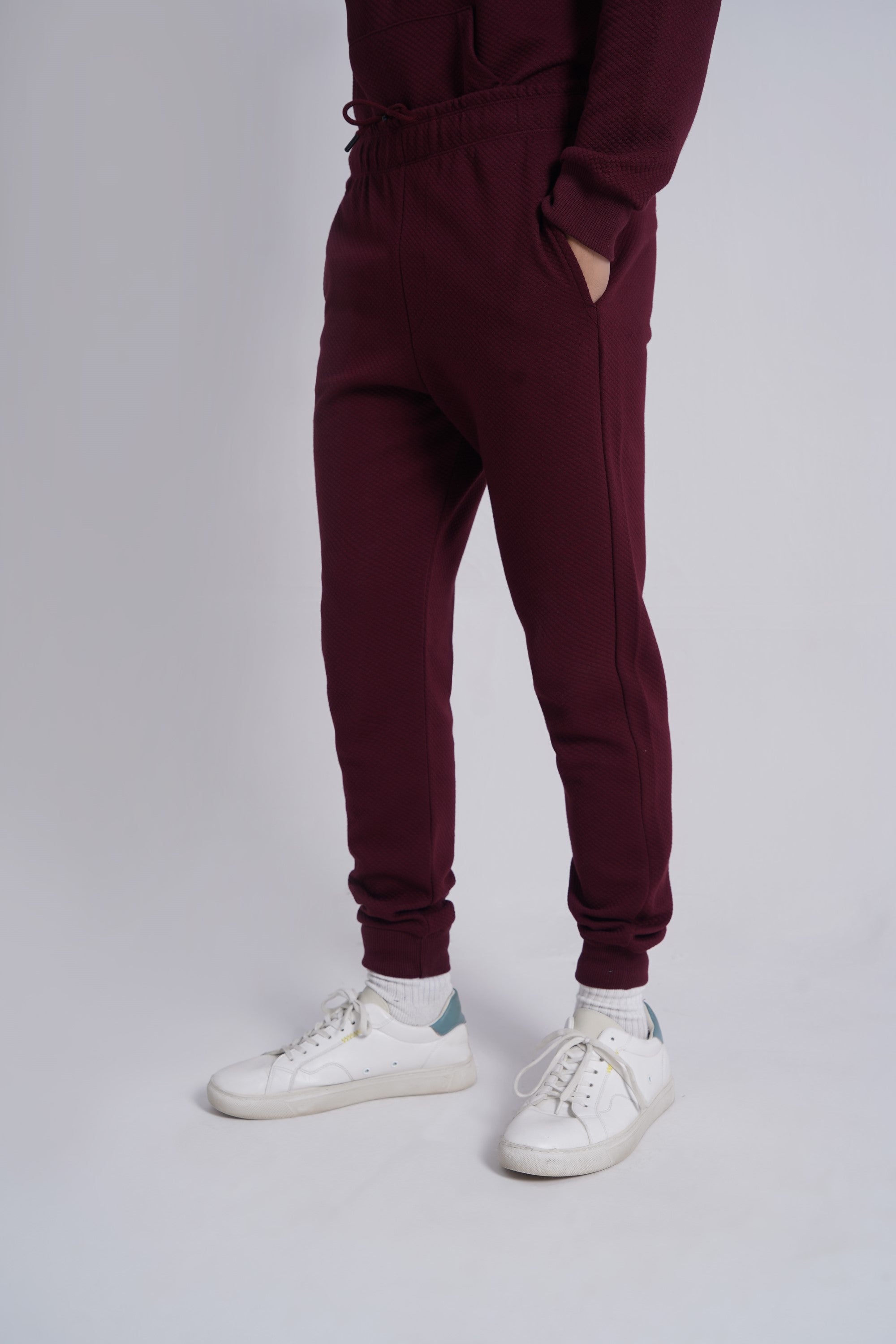Burgundy Knitted Trousers