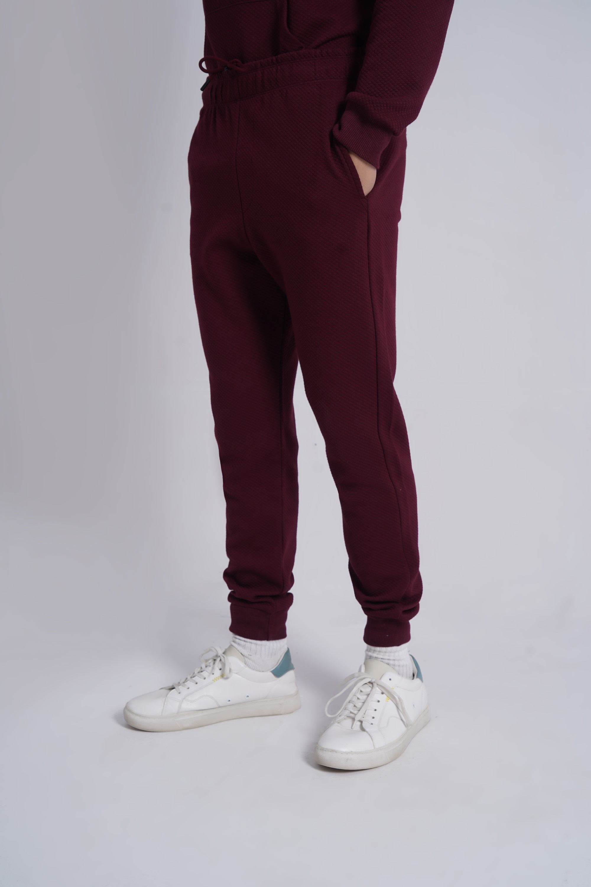 Burgundy Knitted Trousers