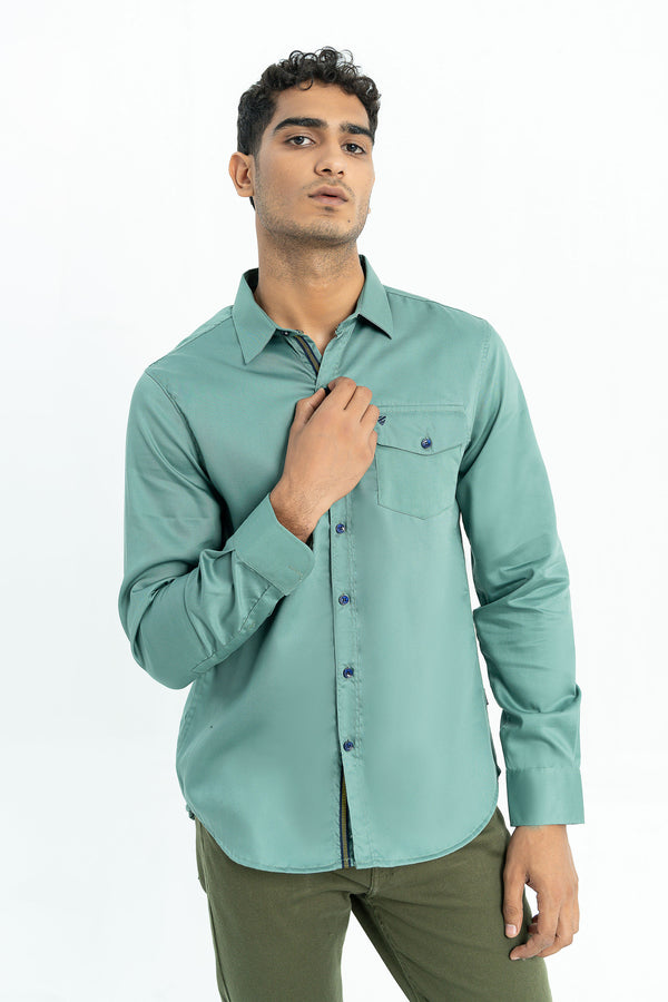 Light green casual shirt