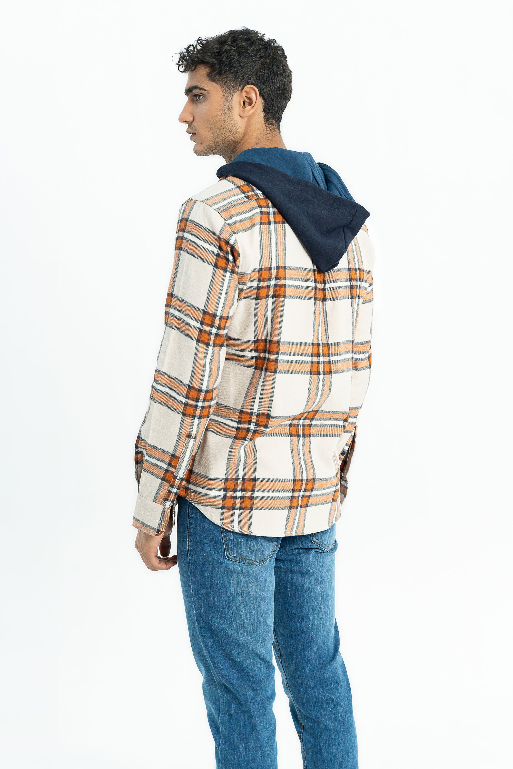 Brown Flannel Checkered Casual Shirt