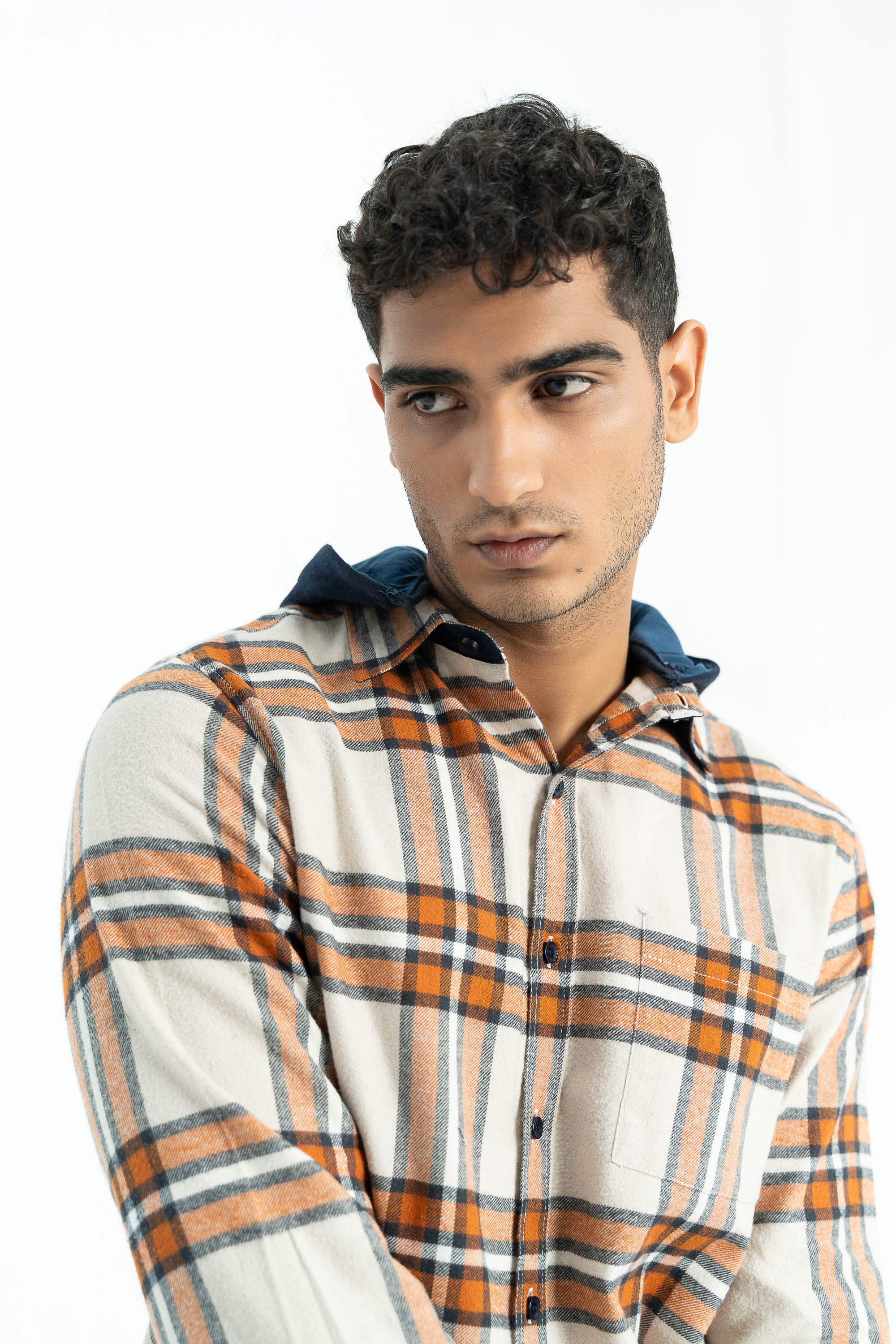 Brown Flannel Checkered Casual Shirt