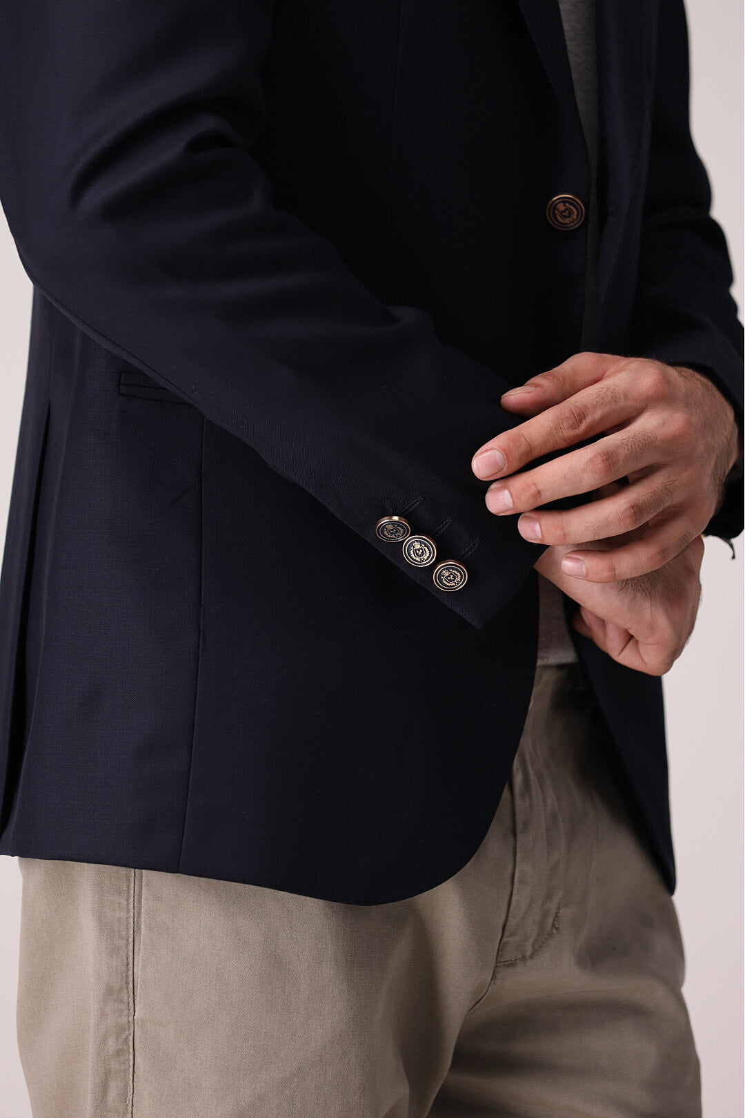 Long navy blazer hotsell