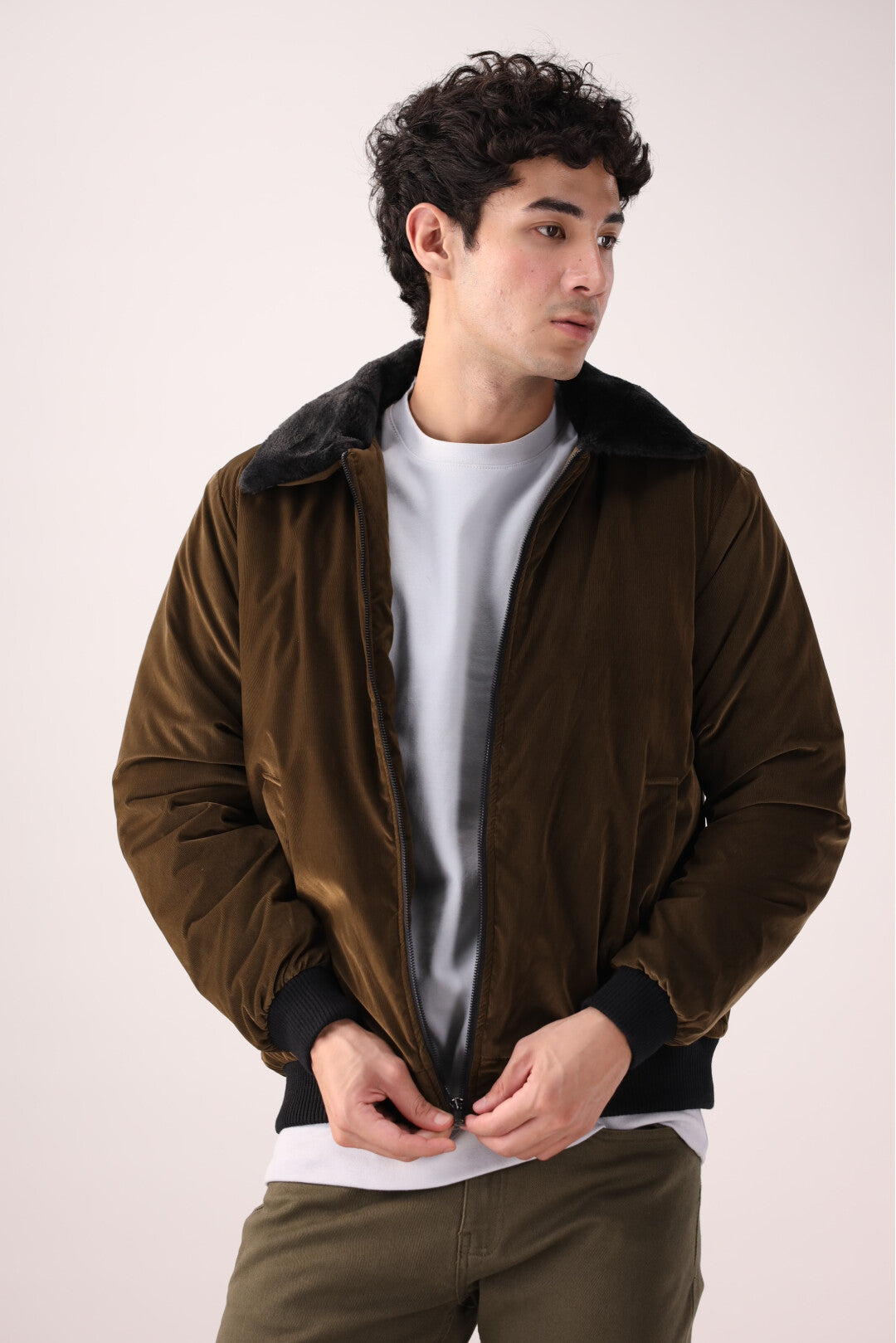 Title: Brown Full-Sleeve Jacket