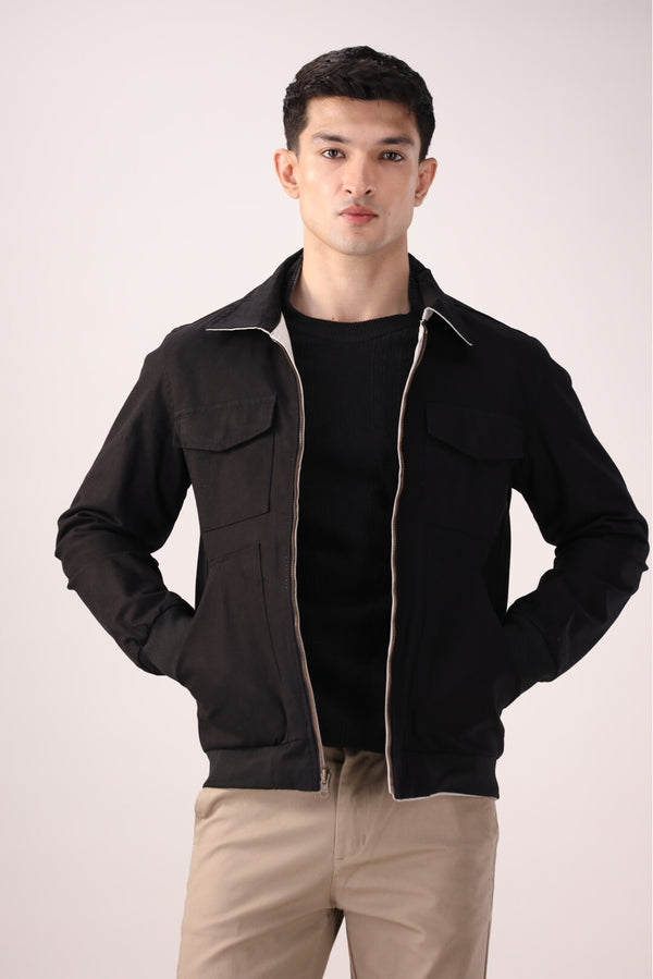 Grey-Black Double-Sided Jacket