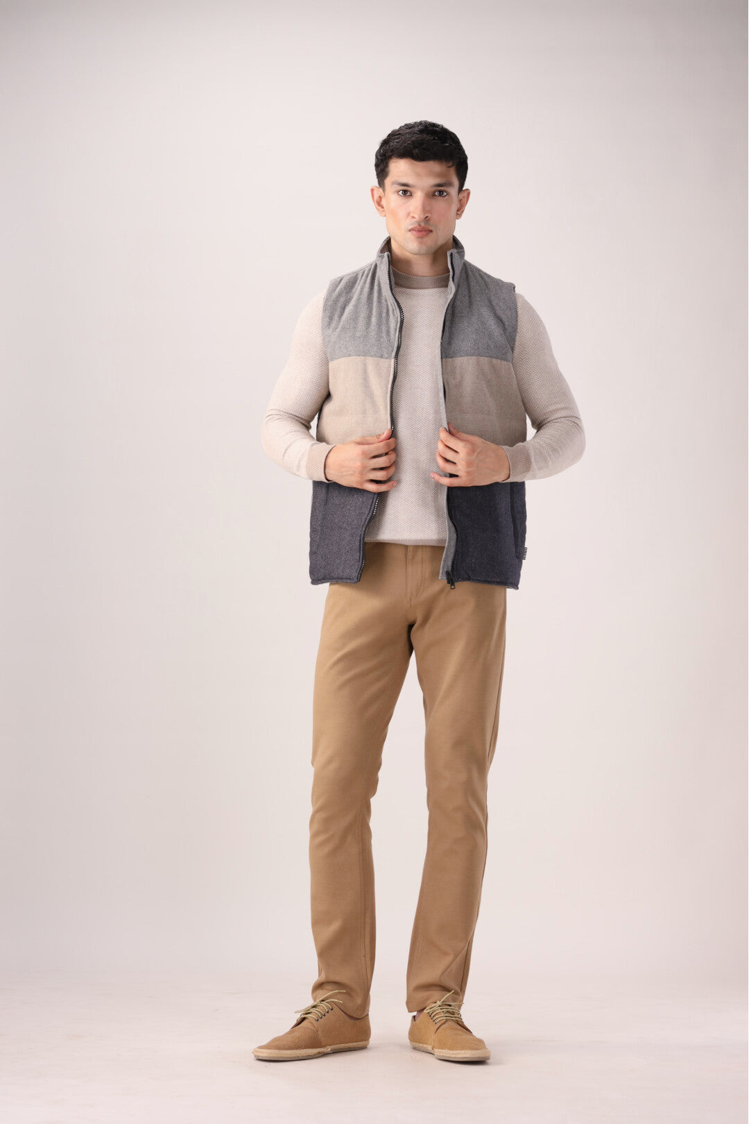 Grey Sleeveless Jacket