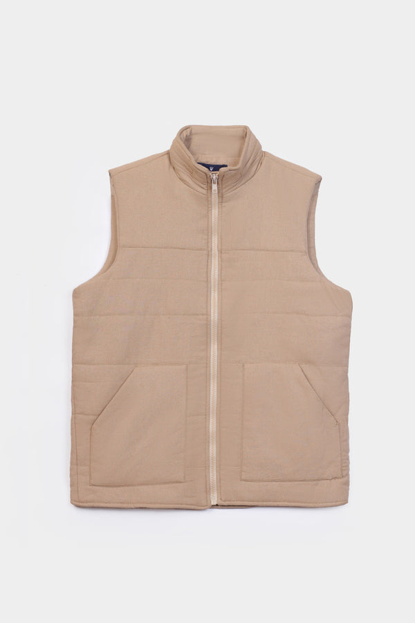 Beige Sleeves Jacket