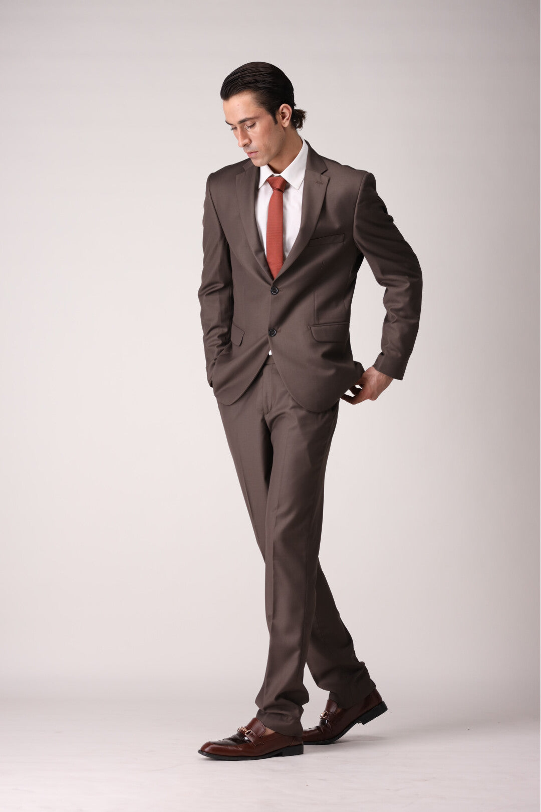 Light brown Two Piece Suit