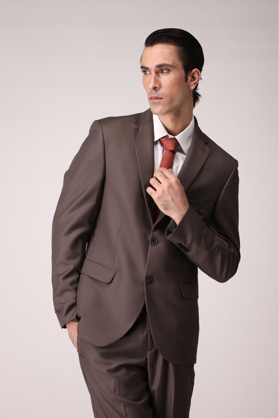 Light brown Two Piece Suit