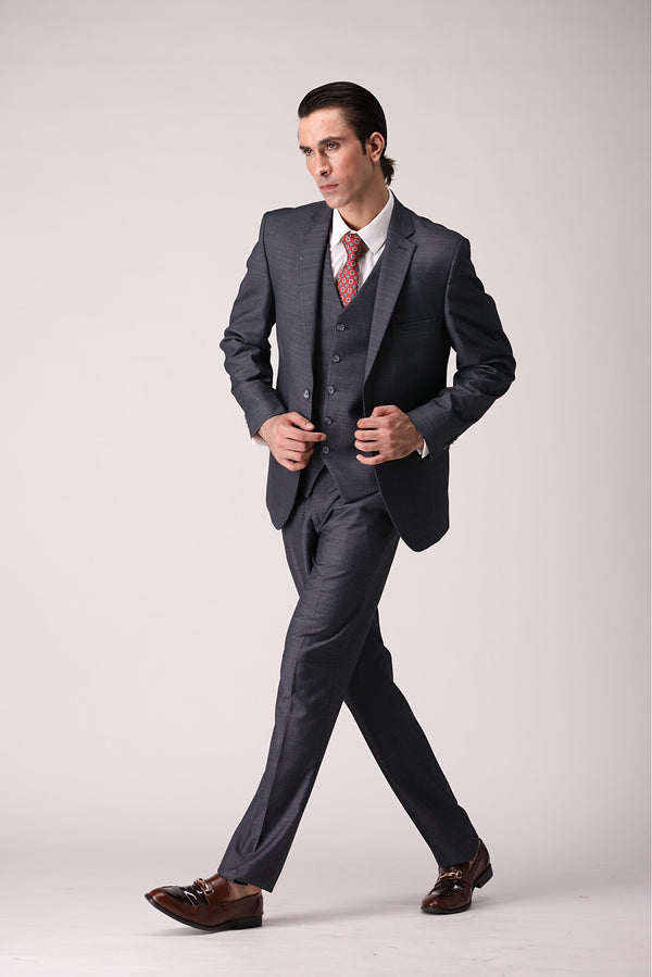 Dark Grey Three Piece Suit