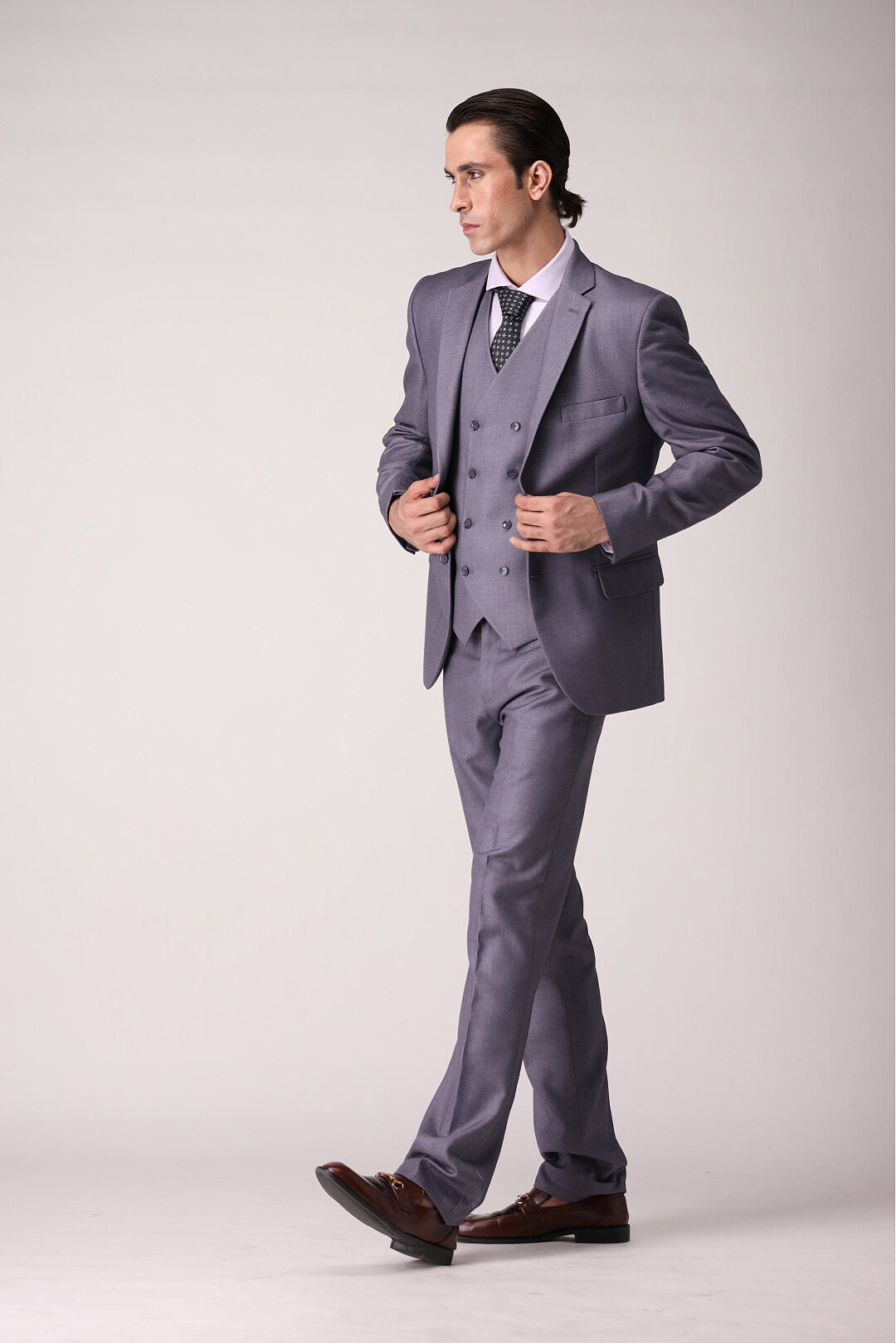 Gray Three Piece Suit