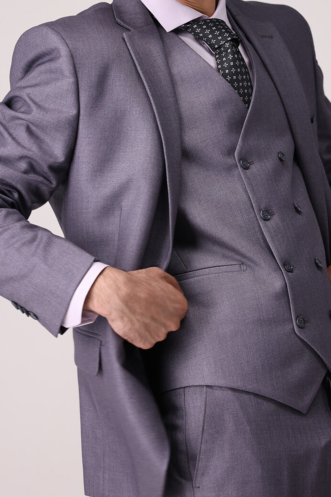 Gray Three Piece Suit