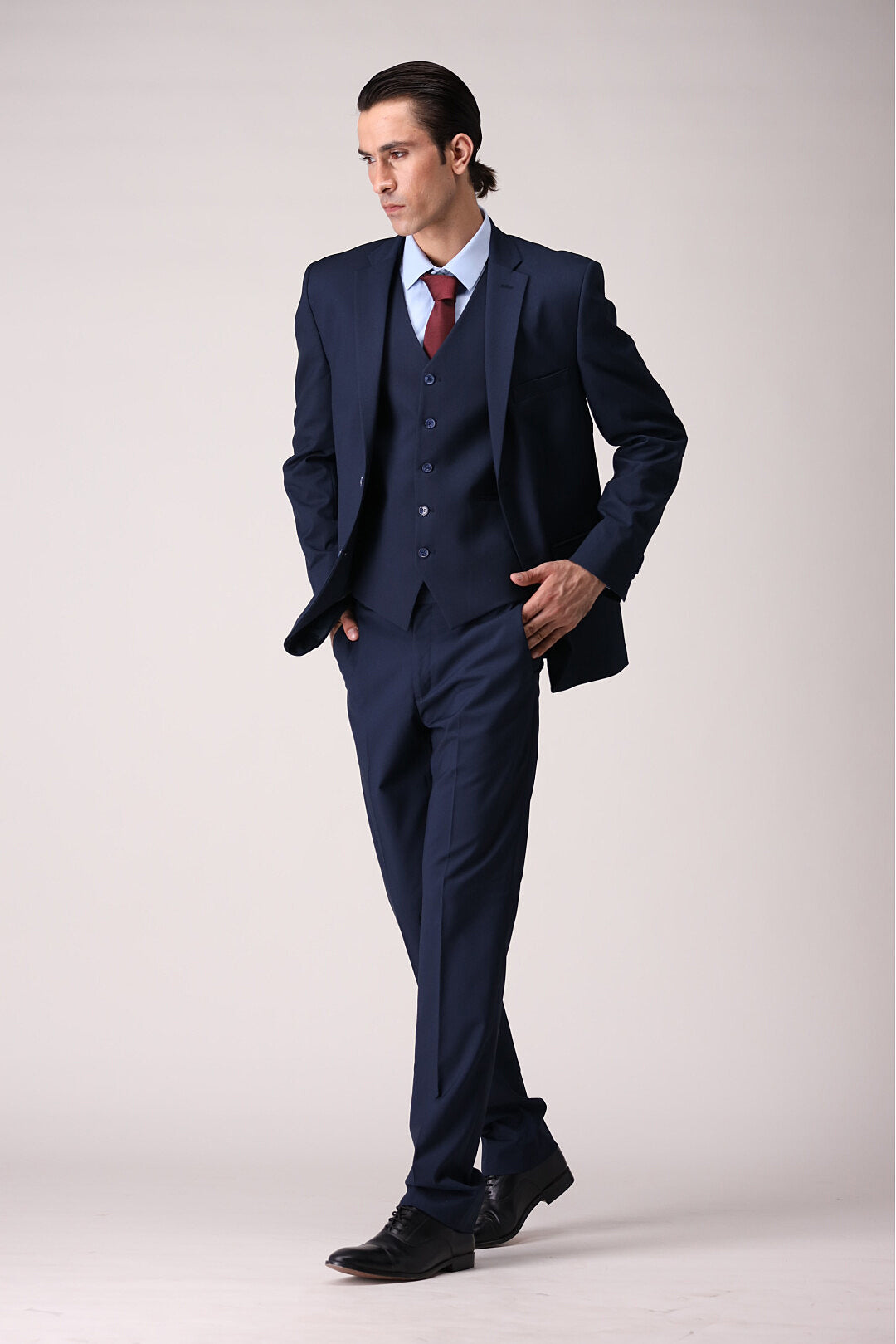 Blue Three Piece Suit