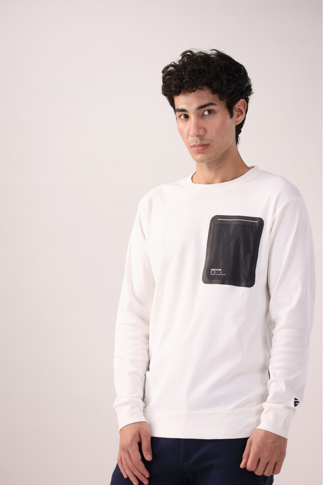 White Graphic Sweatshirt