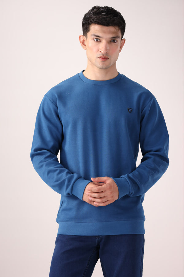 Blue Basic Sweatshirt