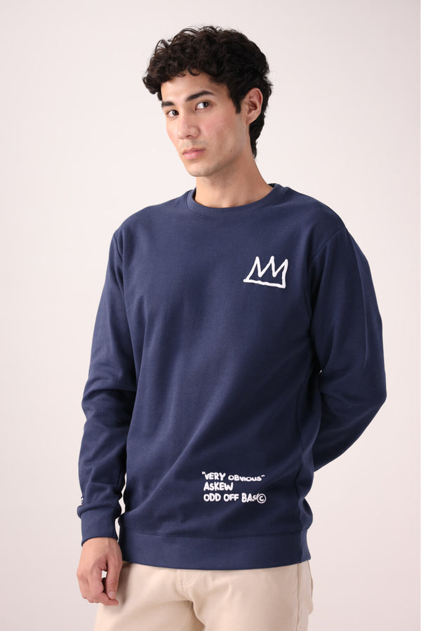 Navy Basic Sweatshirt