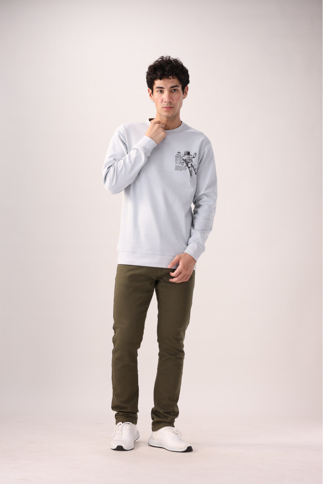 Light Grey Graphic Sweatshirt