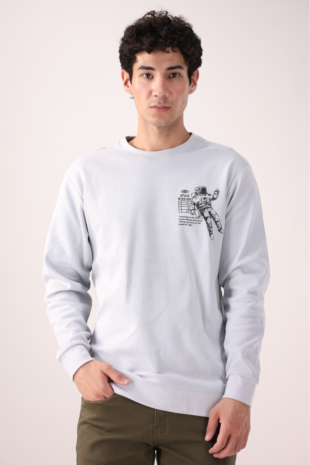 Light Grey Graphic Sweatshirt