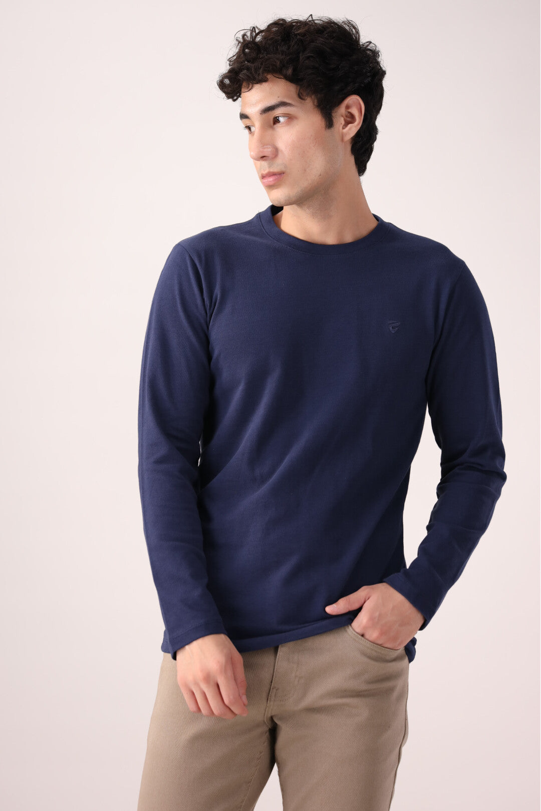 Navy Blue Full-Sleeve T-Shirt