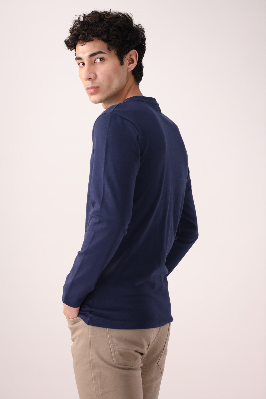 Navy Blue Full-Sleeve T-Shirt