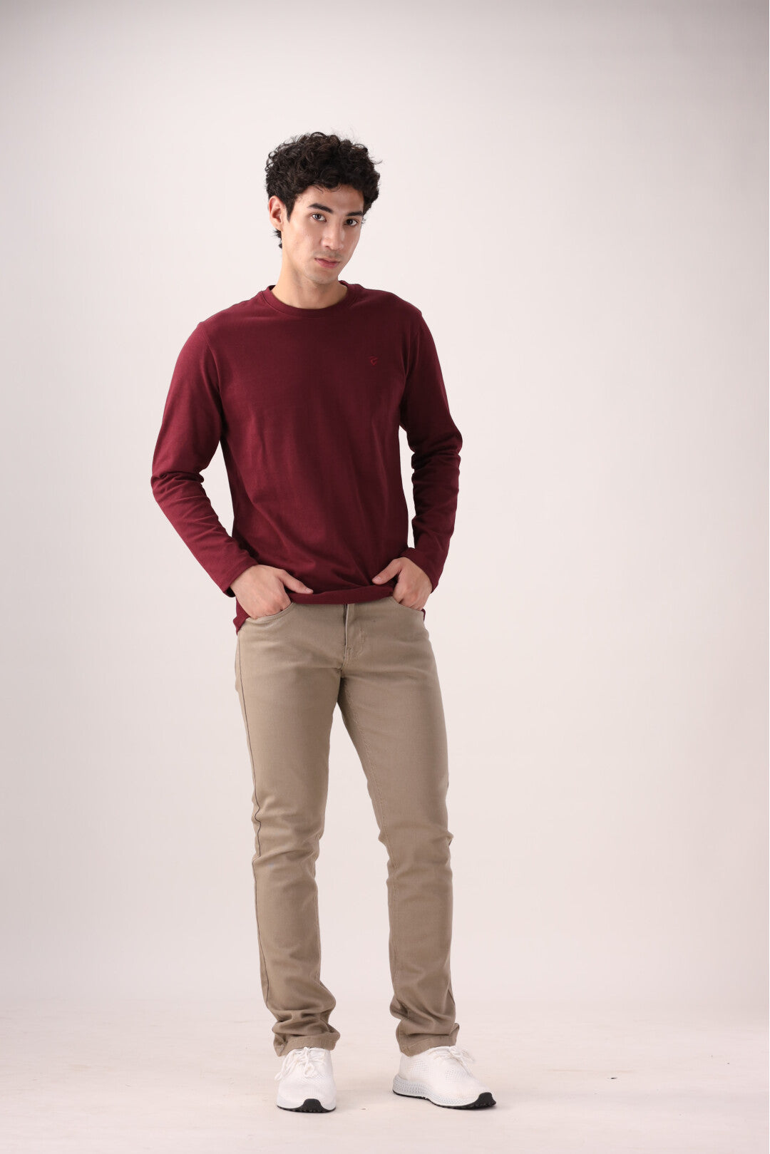 Plum Full-Sleeve T-Shirt