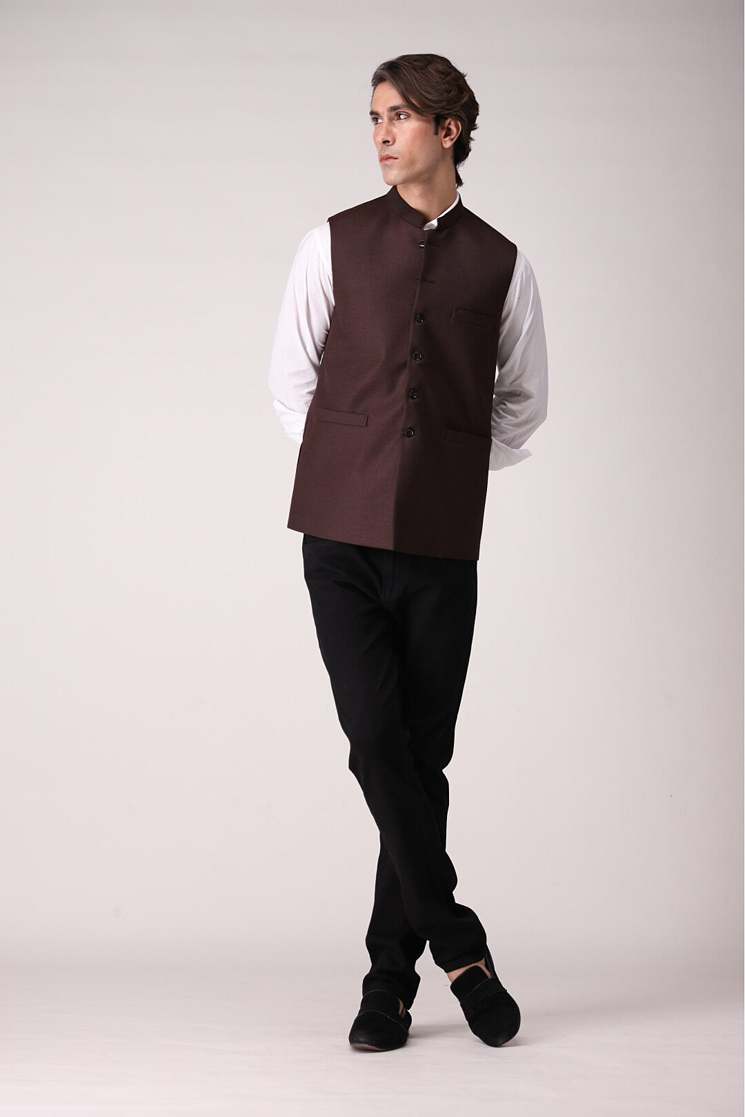 Maroon Waist Coat