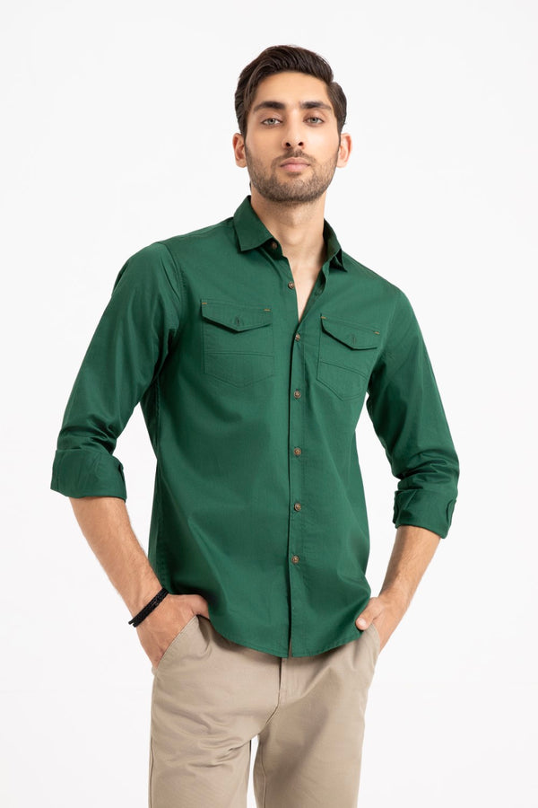 Green Casual Shirt