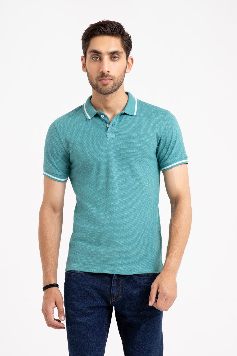 Green Collar T Shirt