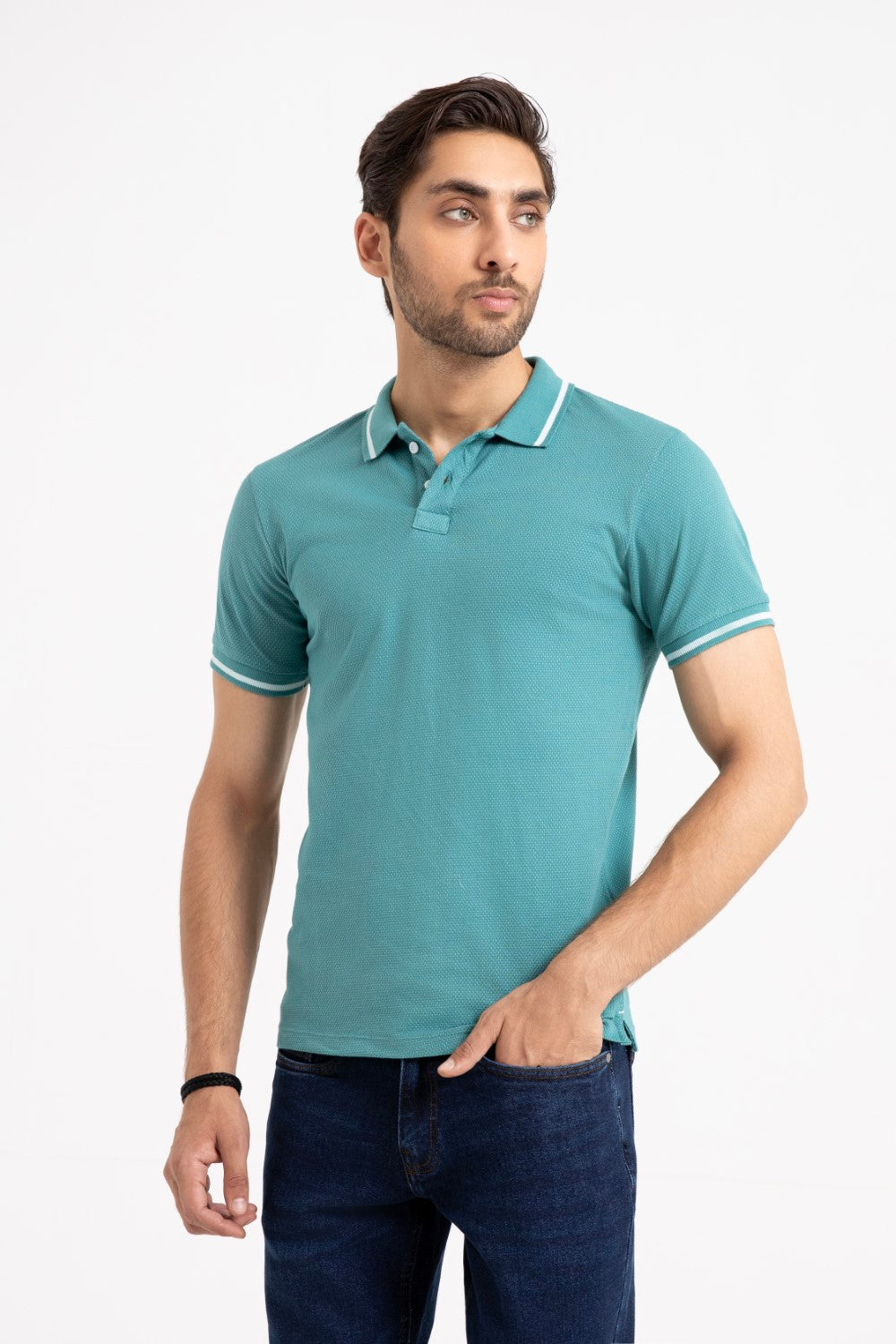 Green Collar T Shirt