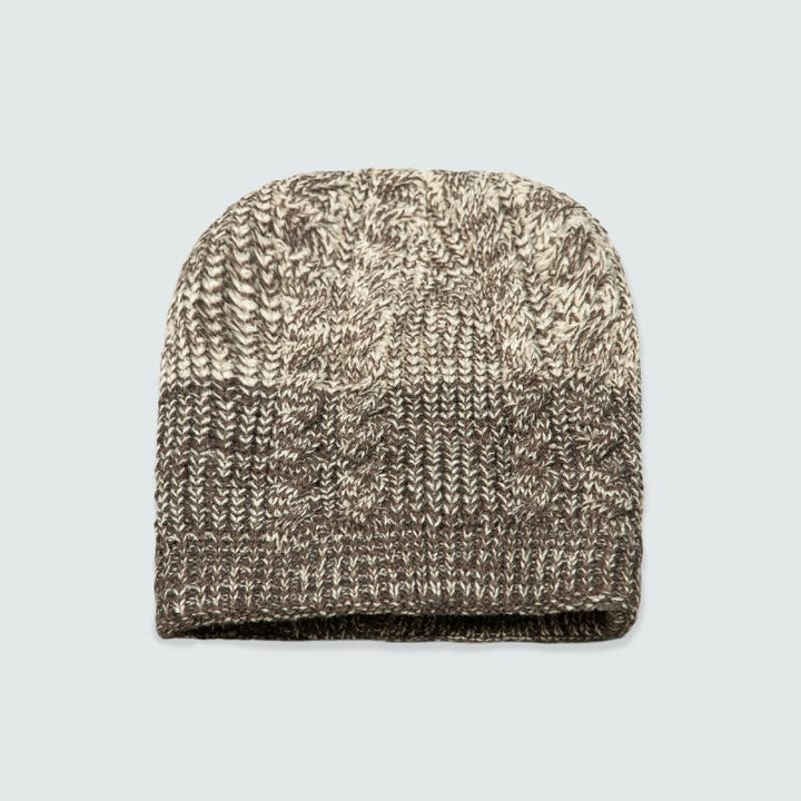 Grey Micro Knitted Beanie Equator