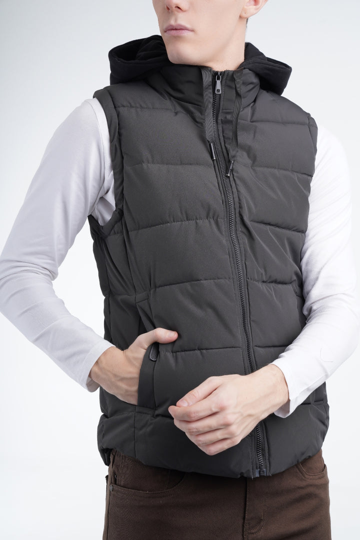 Grey Puffer Gilet Equator