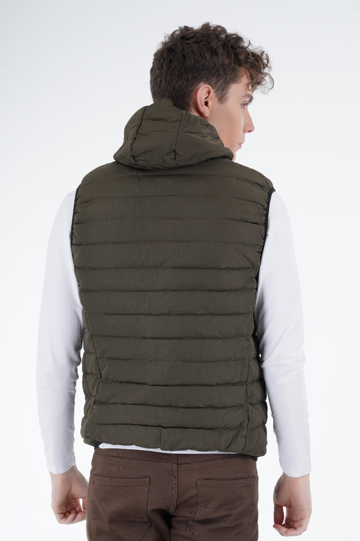 Olive Quilted Gilet Equator