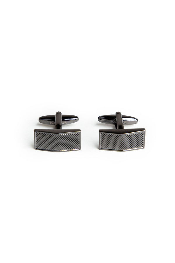 All Black Bullet Back Cufflinks