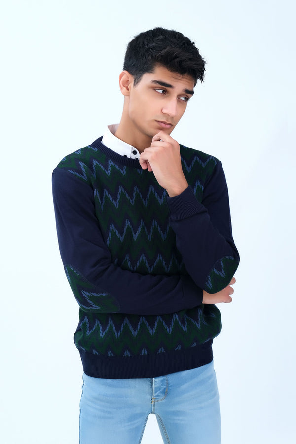 Smart Navy Sweater
