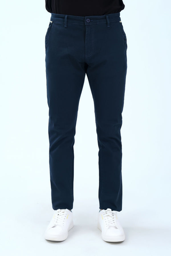 Dark Blue Smart Fit Fashion Pants