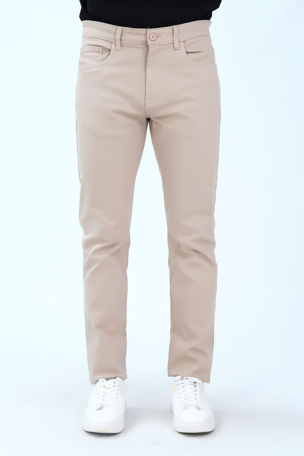 Beige Smart Fit Fashion Pants