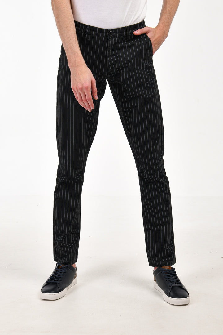 Black Striped Pants Equator