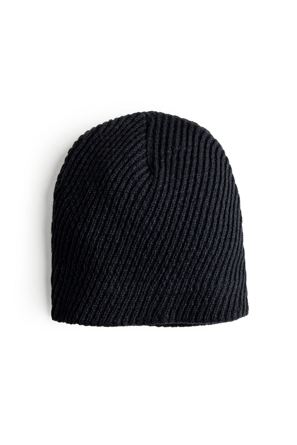 All Black Woolen Cap