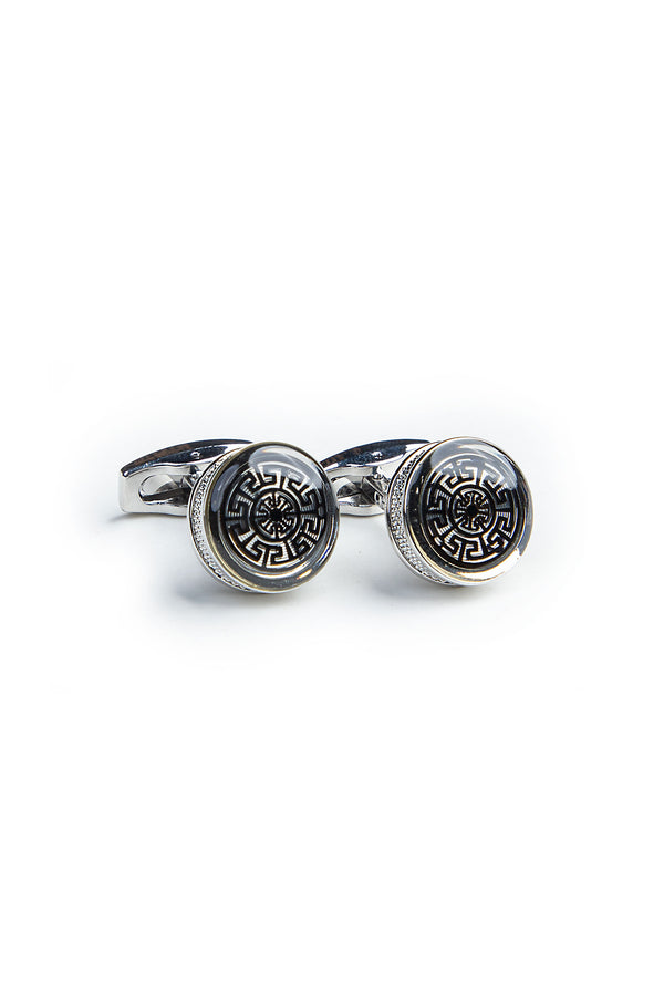 All Silver Cufflinks