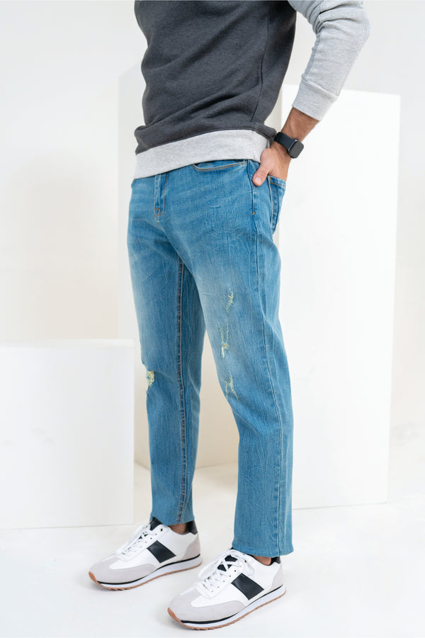 Light Distressed Jeans Equator