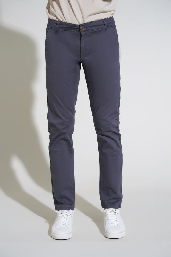 Grey Pants-Slim Fit