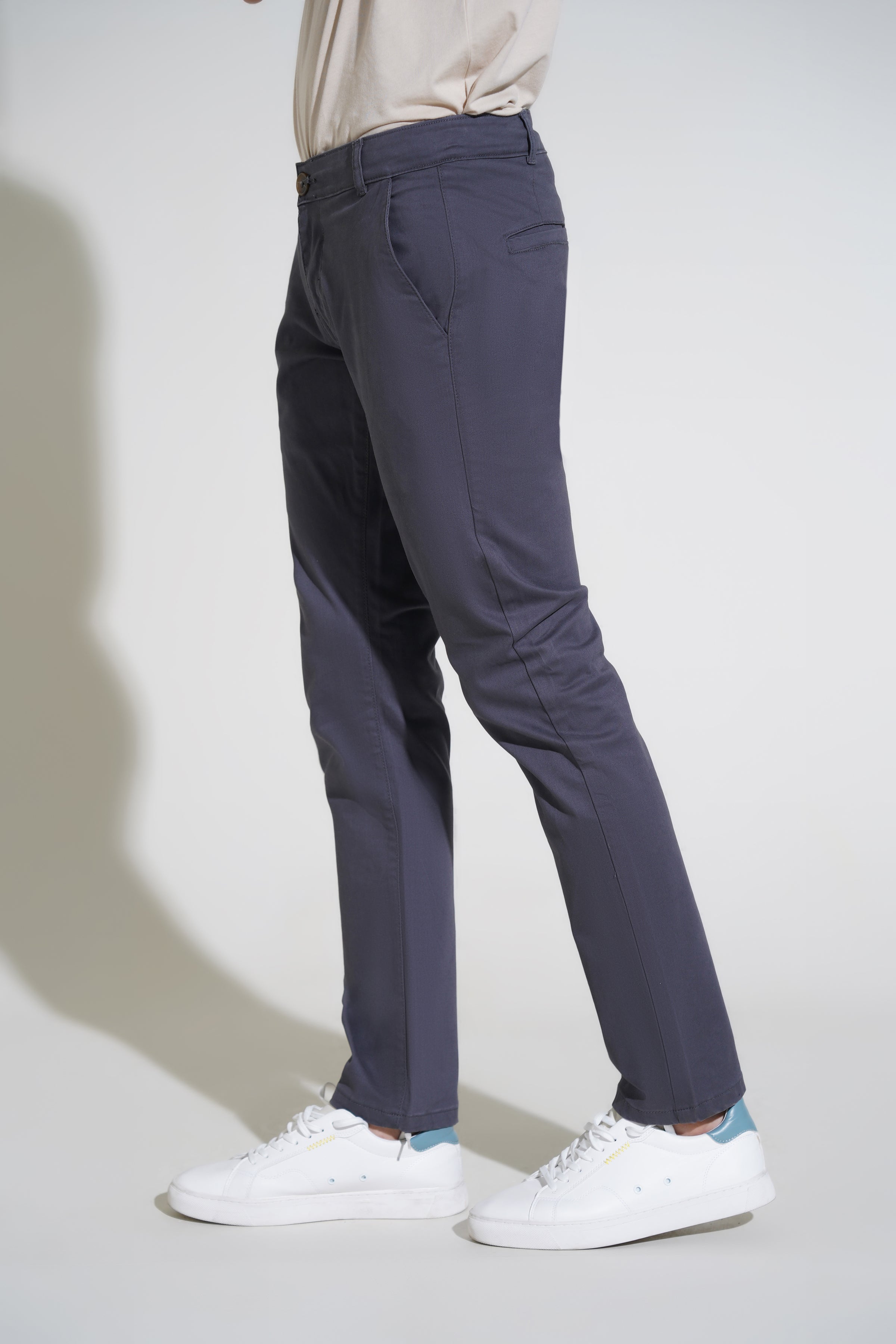 Grey Pants-Slim Fit