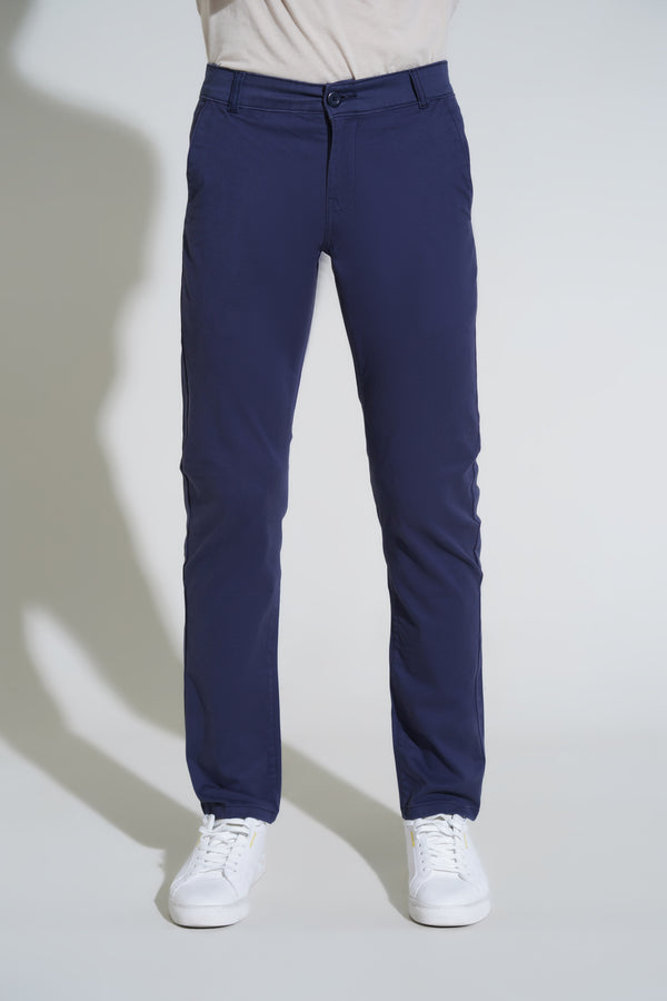 Navy Pants-Slim Fit